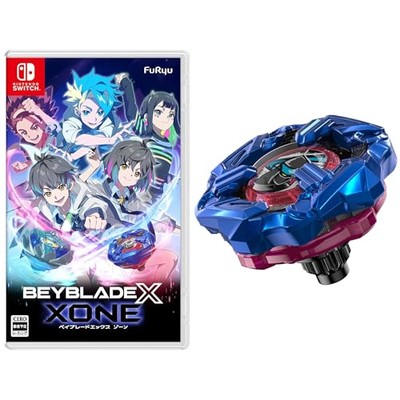 Beyblade X XONE Shinobi Knife 4-60LF Metal Coat Blue with Switch Game Soft NEW