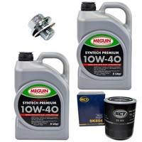 MotoröL Filter Set SAE 10W-40 Meguin 10 Liter + Schraube FüR Toyota Land Cruiser