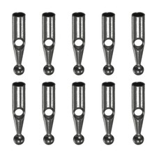 10pcs Umbrella Tail Beads Metal 3mm Dia for Straight Umbrella Cover, Grey Black