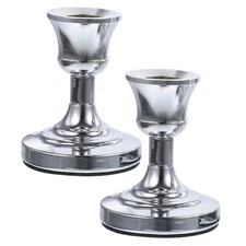 2Pcs Iron Taper Candle Holders Sturdy Decorative Candlestick Stand for Home W...