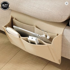Pockets Bedside Caddy Felt Bed Storage Organizer Hanging Bag Table Holder Pouch