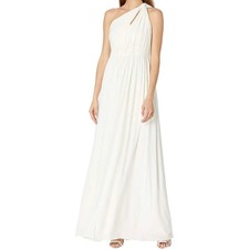 Halston | Michaela One Shoulder Shirred Gown | Retail $495