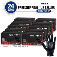 Heavy Duty 10 Boxes 10 Mil Grip Nitrile Gloves Raised Diamond Texture, Size S