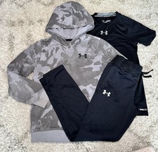 Boys Under Armour Lot Of 3 Hoodie, Joggers  Tee Size YMD