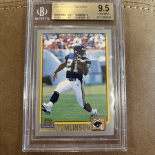 2001 Topps - LaDainian Tomlinson #350 (RC) BGS 9.5 Gem Mint Rookie Card HOF. rookie card picture