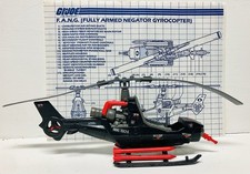 GI Joe 1983 Cobra FANG Gyrocopter Complete   Blueprints Vintage Hasbro ARAH