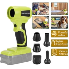 Leaf Blowers Cordless Dust Blower for Ryobi 18V Battery Portable Jet Dry Blower
