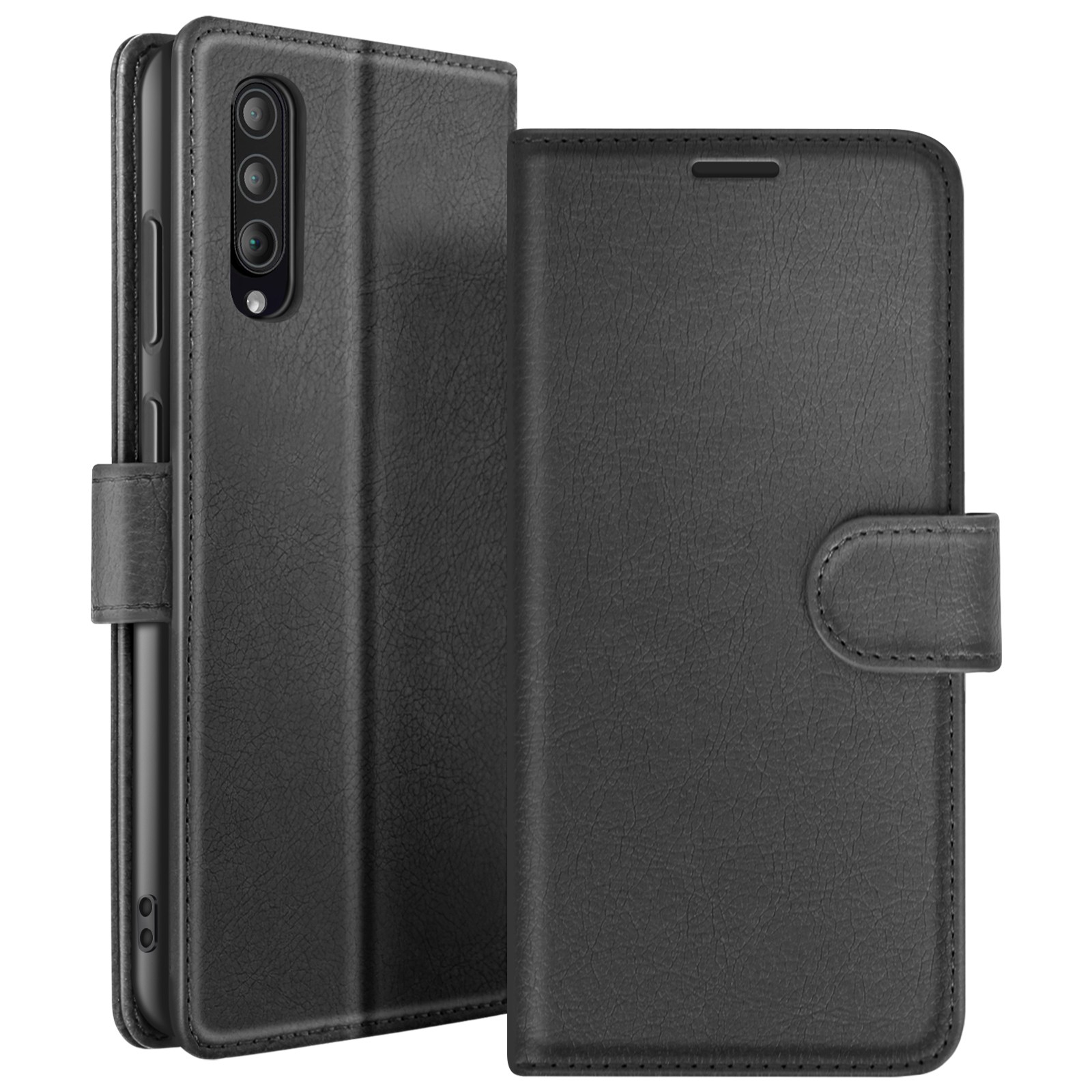 Protection Galaxy A50s anti-choc avec étui portefeuille et fermeture aimantée