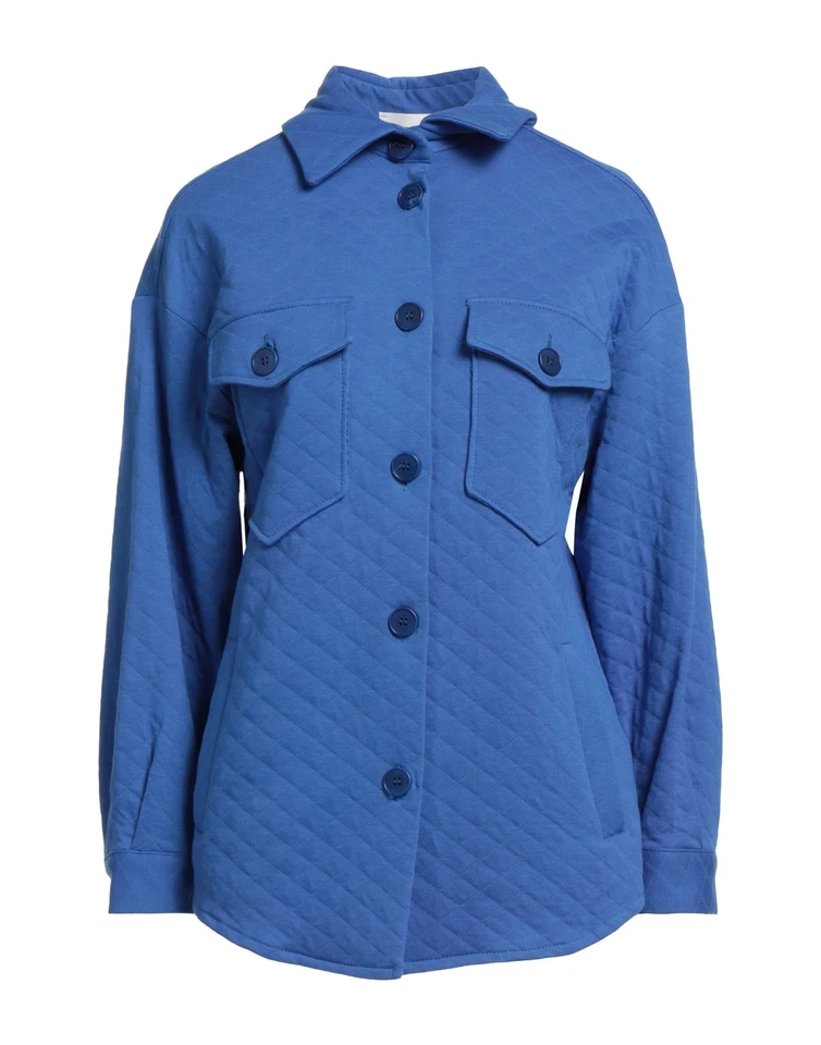 RRP€150 VICOLO sovracamicia taglia unica trapuntata maniche lunghe Made in Italy - Immagine 3 di 4