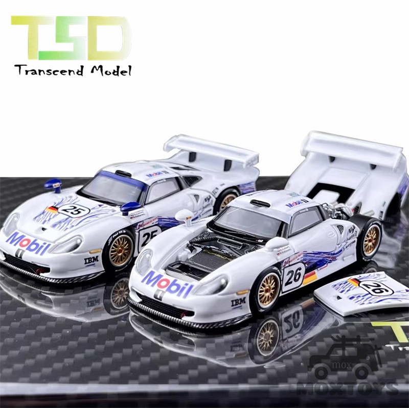 Transcend model 1:64 911 GT1 24h LeMans 1997 white Diecast Model