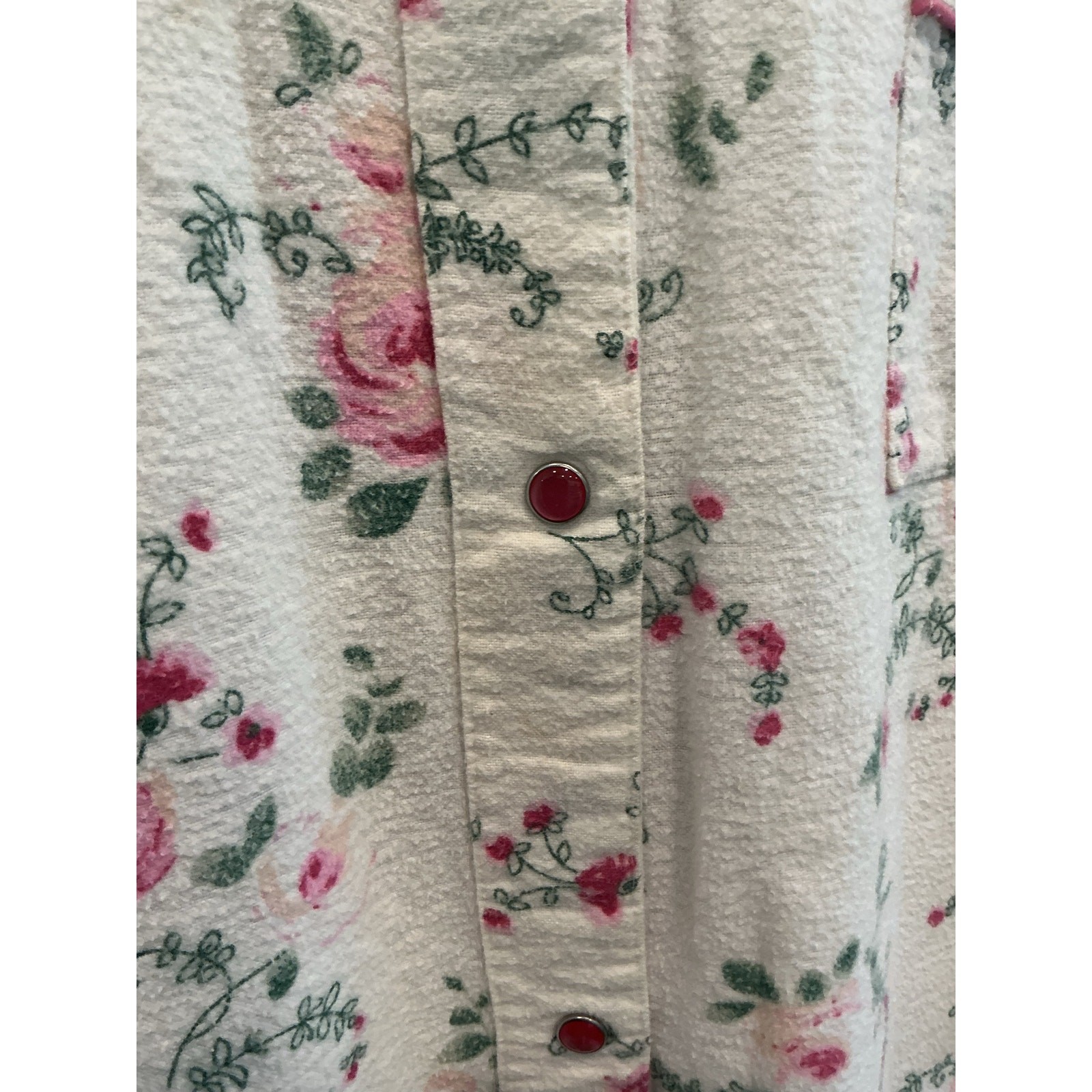 The Vermont Country Store Womens Flannel Nightgown Cottagecore Trad Wife Shabby image 5