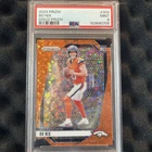 2024 Panini Prizm Rookies Bo Nix #309 Orange Disco Prizm Denver Broncos PSA 9