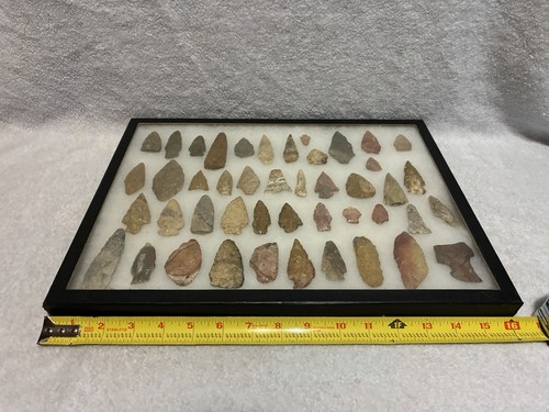 Oklahoma Arrowheads With Frame Authentic