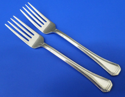2 OCTAVIA Pintinox Pinti 1929 Italy BELLO Williams-Sonoma Stainless SALAD FORKS