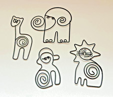 8 Assorted Wild Animal Shape Paper Clips Bookmark for Office School Supplies