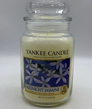 Yankee Candle MIDNIGHT JASMINE 22 oz Large Jar Housewarmer New