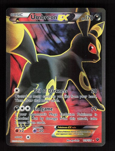 Umbreon EX - 119/124 - Pokemon Fates Collide Full Art Ultra Rare Card NM