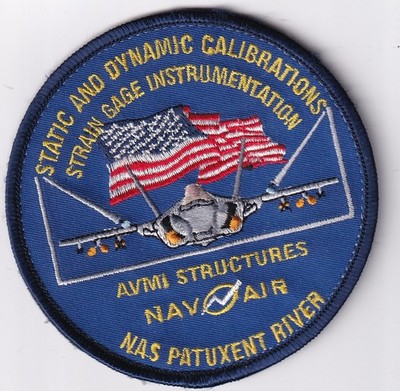 F-18 Static and Dynamic Calibrations Patuxent River patch US Navy Aviation USN