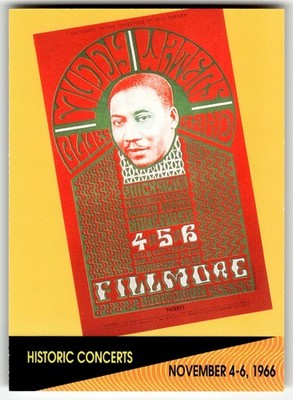 1991 Pro Set SuperStars MusiCards Trading Card #250 Muddy Waters at the Fillmore