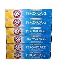 Arm Hammer Peroxicare Toothpaste Clean Mint 6 oz 6 Pack Whitening Fresh Breath