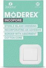 Adhesive Island Wound Dressing, Breathable Gauze with Non-Stick Center Pad 6x7cm