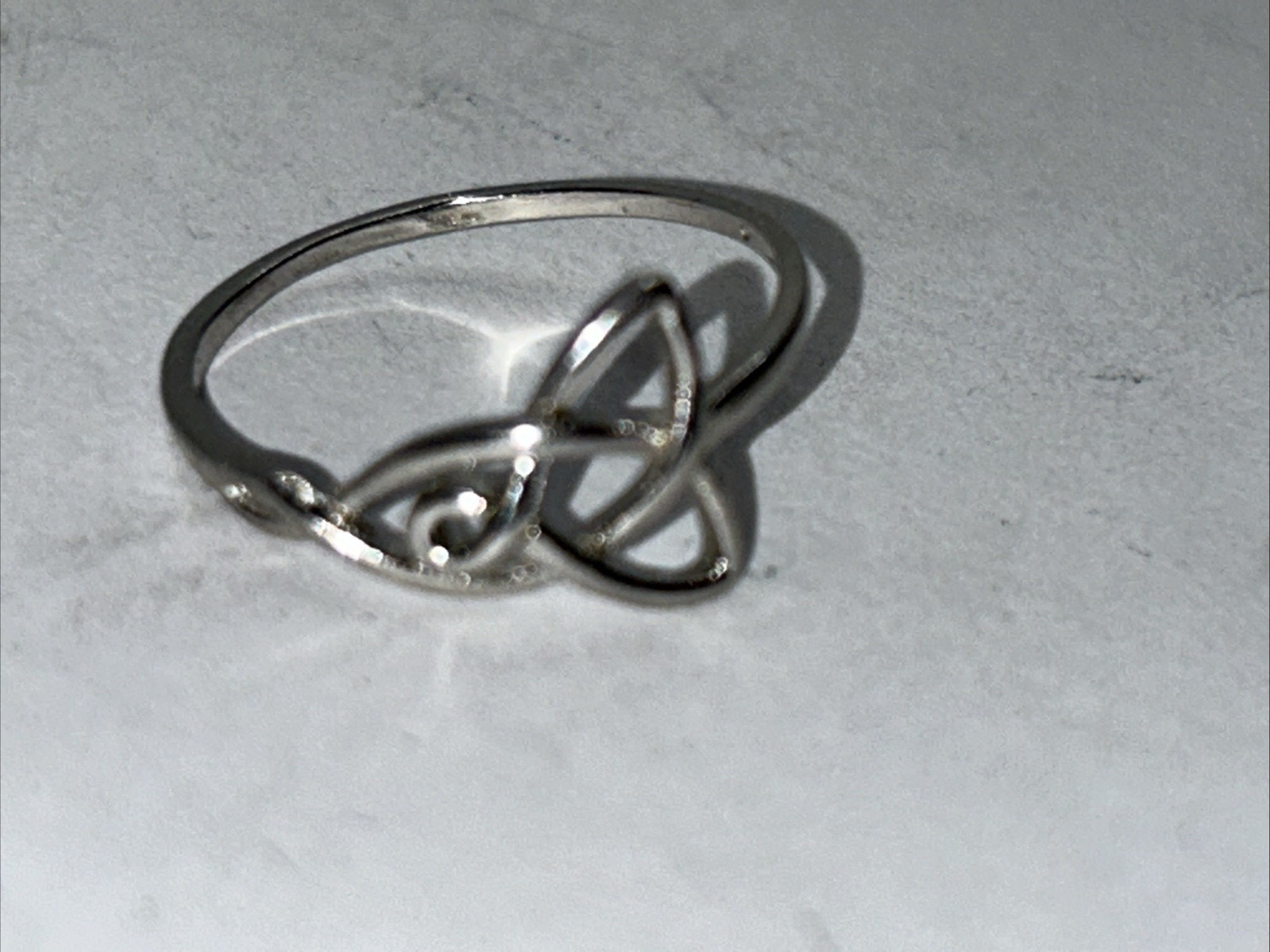 Celtic Trinity knot Ring Solid 925 Sterling Silve… - image 2