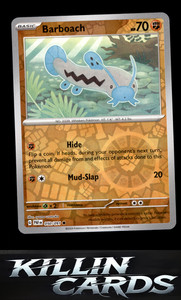 Reverse Holofoil Barboach 050/091 Pokemon Common SV: Paldean Fates Card NM