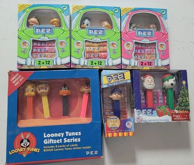 Vintage PEZ Dispenser Lot Boxed Set NEW Tom & Jerry Donald & Daisey Goofy & Plut - Image 1 of 4