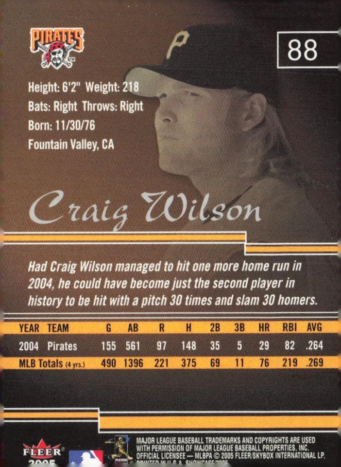 2005 Fleer Showcase #88 Craig Wilson - Image 2 of 2