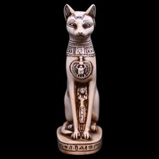 Authentic Ancient Egyptian Antiques Egyptian Bastet Cat White Statue Egyptian BC