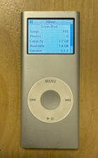 Apple iPod Nano 4GB 2nd Generation Silver A1199 Works Great
