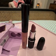 MAC Mini Lipstick & Lipglass Gloss Set Nymphe...