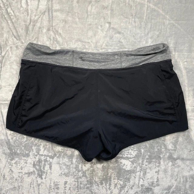 Pantalones Cortos Mountain HardWear Para Mujer Forrados Yoga Correr Senderismo Negro Gris Pull On L Foto 2 de 4