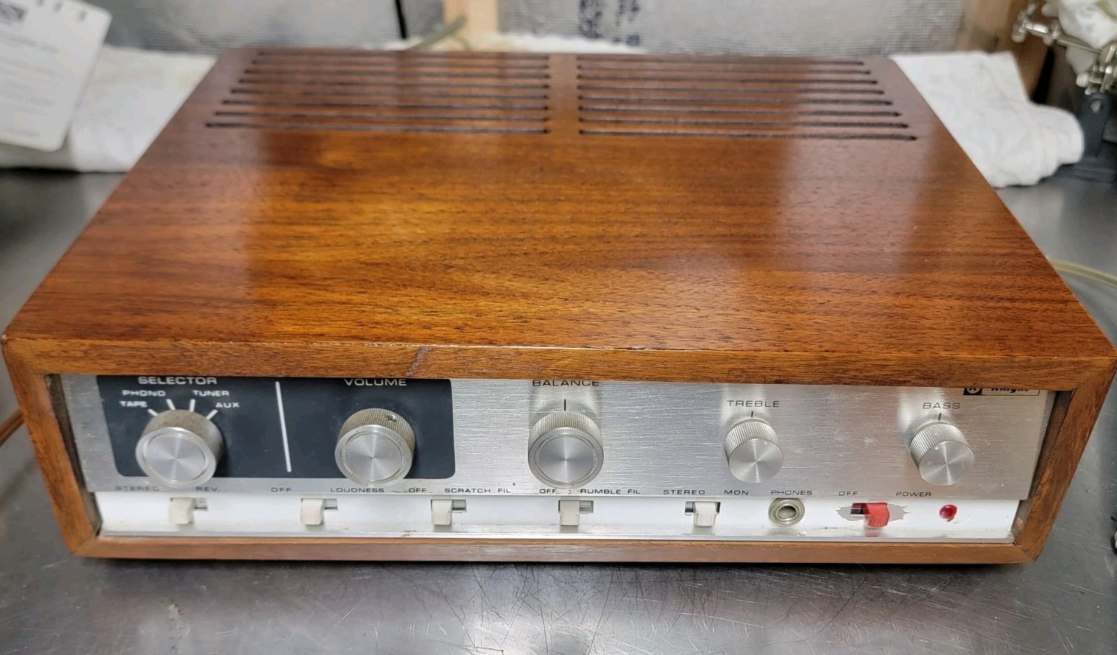 Knight Kit KG-854 54 Watt All-Transistor Stereo Amplifier With Original Manual