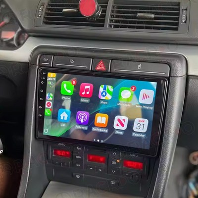 For Audi A4 2000-2009 Apple Carplay Car Stereo Radio Android 15  GPS Wifi Player