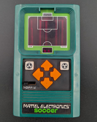 Soccer Handheld Game - 1978 Mattel Electronics - 100% Working!