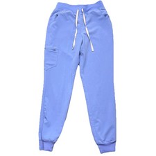 Figs High Waisted Zamora Joggers Scrub Pants Women  s Size M Tall Ceil Blue
