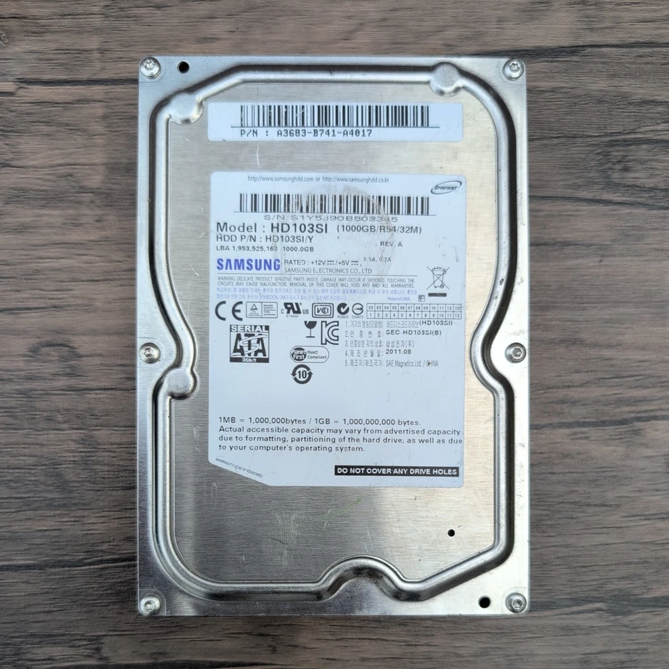 Samsung F3 1TB,Internal,7200 RPM,8.89 cm (3.5") (HD103SJ) Desktop HDD Seagate 2  - Image 2 of 4