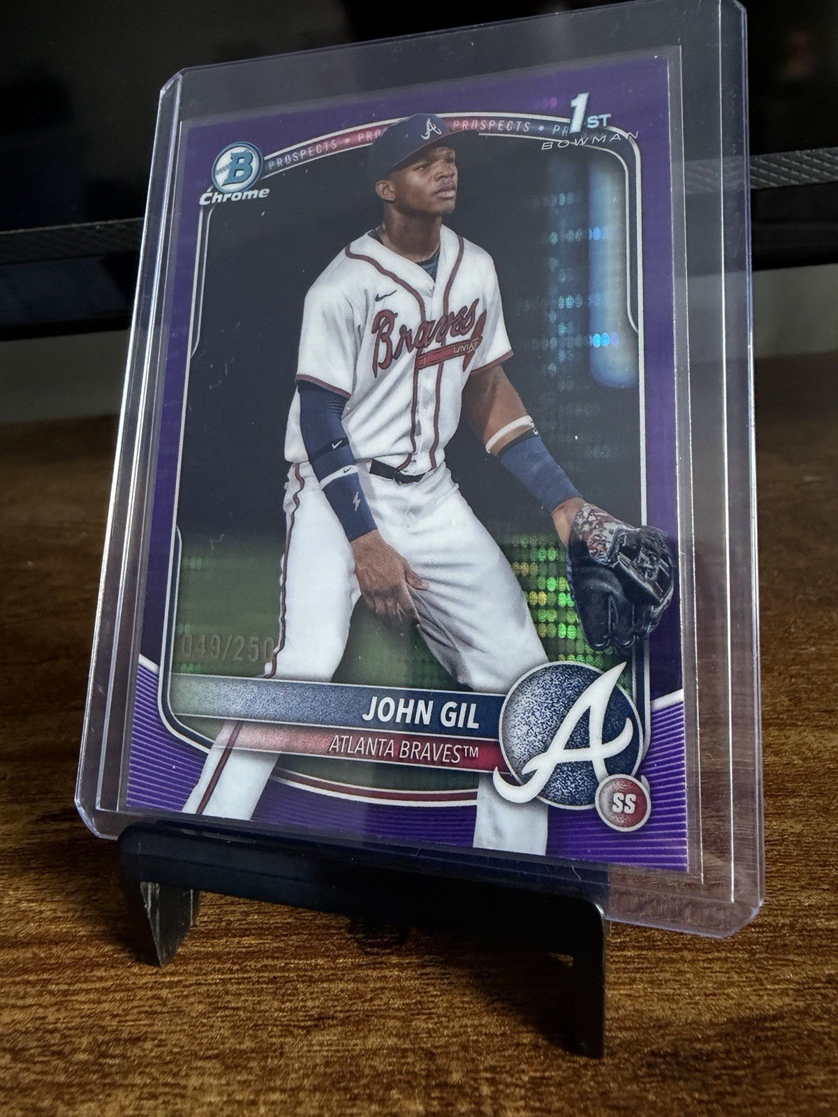 John Gil 2025 1st Bowman Chrome Purple Refractor - 049/250 #BCP-172