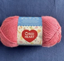 Red Heart Soft Baby Steps Yarn 5 Oz Skein #E746 Strawberry  Worsted Weight