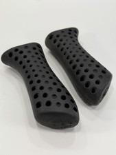 Plastiche Cassano Ergonomic Rubber Bicycle Handle Grips Ergo Italy Vintage Black