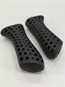 Plastiche Cassano Ergonomic Rubber Bicycle Handle Grips Ergo Italy Vintage Black