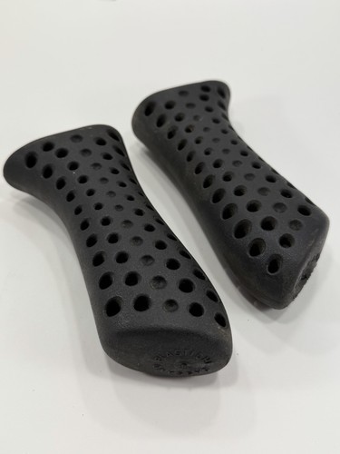 Plastiche Cassano Ergonomic Rubber Bicycle Handle Grips Ergo Italy Vintage Black