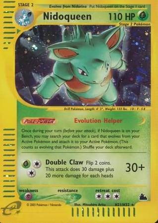 Nidoqueen - H21/H32 - Pokemon Skyridge Holo Rare Card HP
