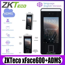 ZKTeco XFace600 ADMS TCP/IP Face Recognition Fingerprint Time Attendance Machine