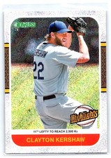 2021 Donruss #HI11 Clayton Kershaw Highlights Rapture