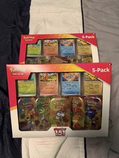 Pok mon TCG: Scarlet Violet 151 Mini Tin 5-Pack Promo Sealed Box