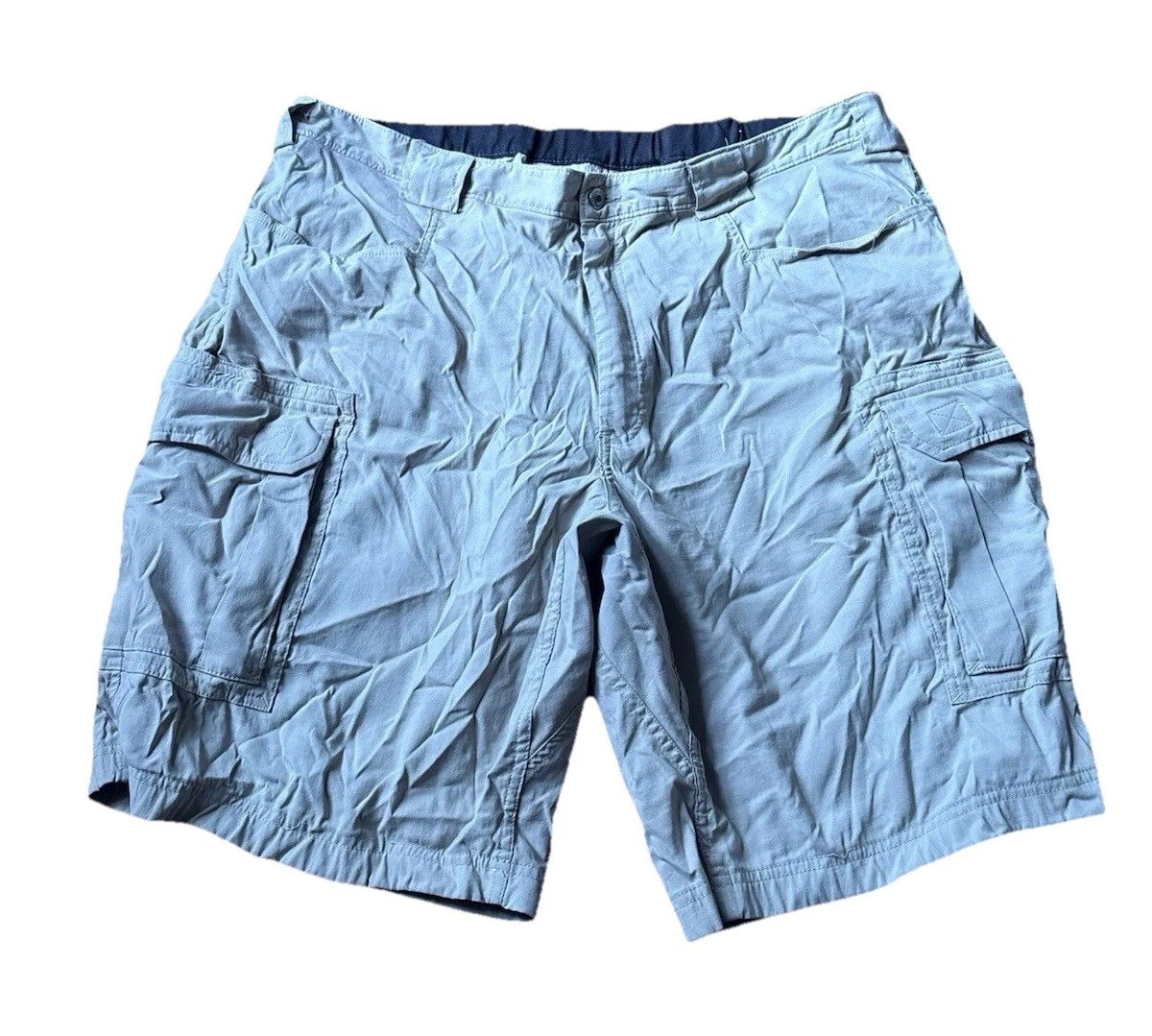 Duluth Trading Shorts Mens 2XL Beige Relaxed Fit Flex Stretch Cargo