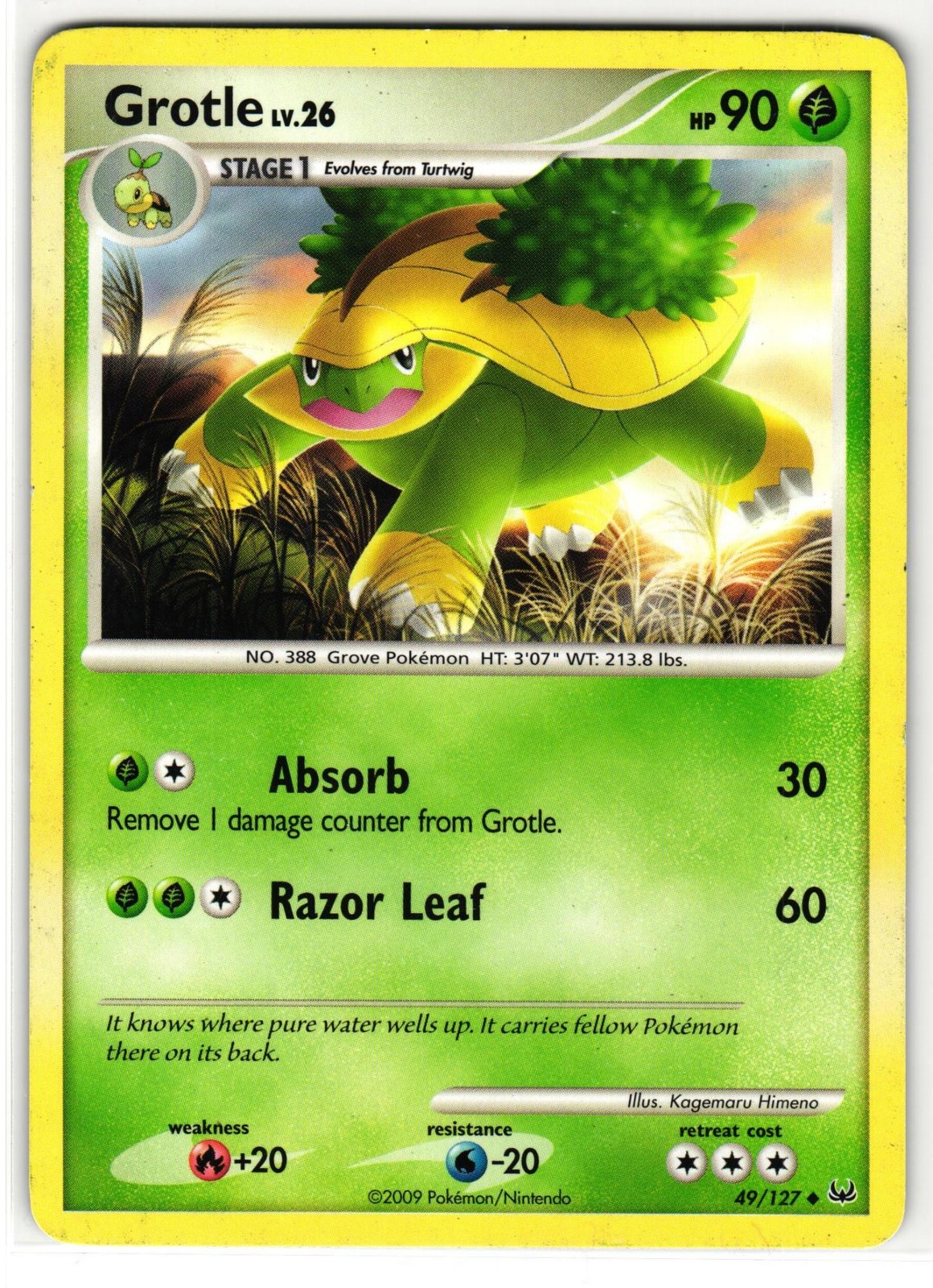 GROTLE 49/127 PLATINUM ENGLISH POKEMON TCG
