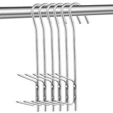 Ganci per Carne 5 Pezzi Gancio per Affumicatore per Appendere Pesce Aff